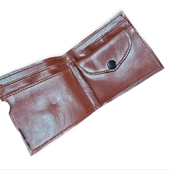 Vintage Leather Made in India Three Piece Clutch Wallet and Coin Purse Key Chain - Picture 9 of 14